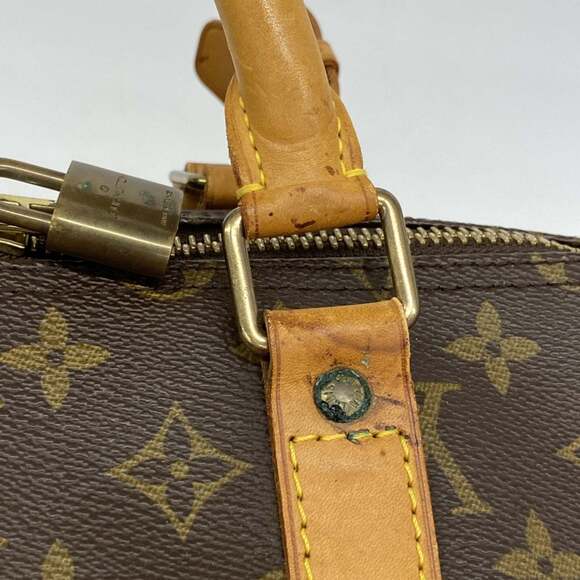 LOUIS VUITTON Brown Monogram Keepall 55 Boston Bag - Picture 11 of 16